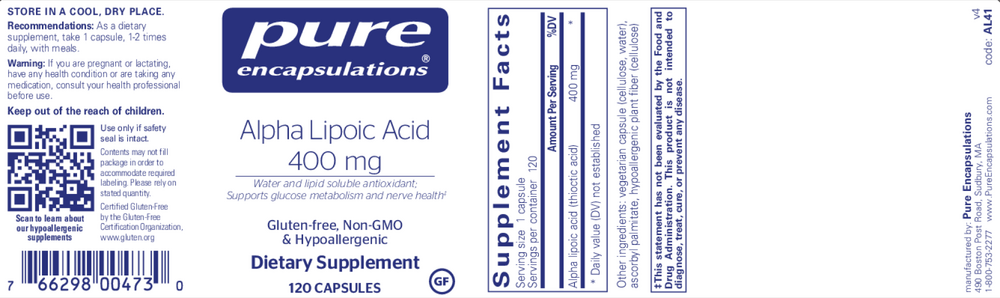 Alpha Lipoic Acid 400mg