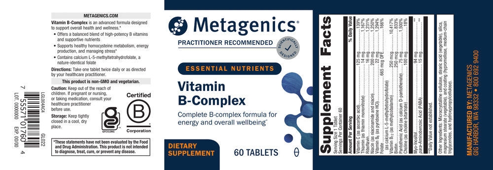 Vitamin B Complex (formerly Glycogenics®)
