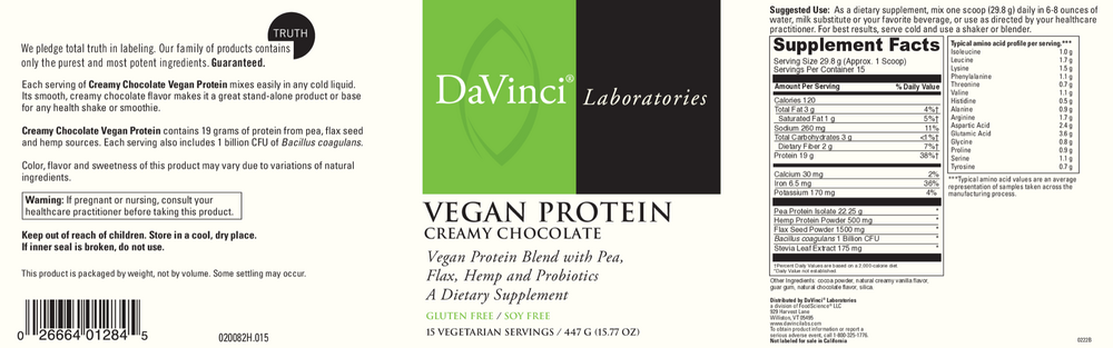 Vegan Protein Creamy Chocolate