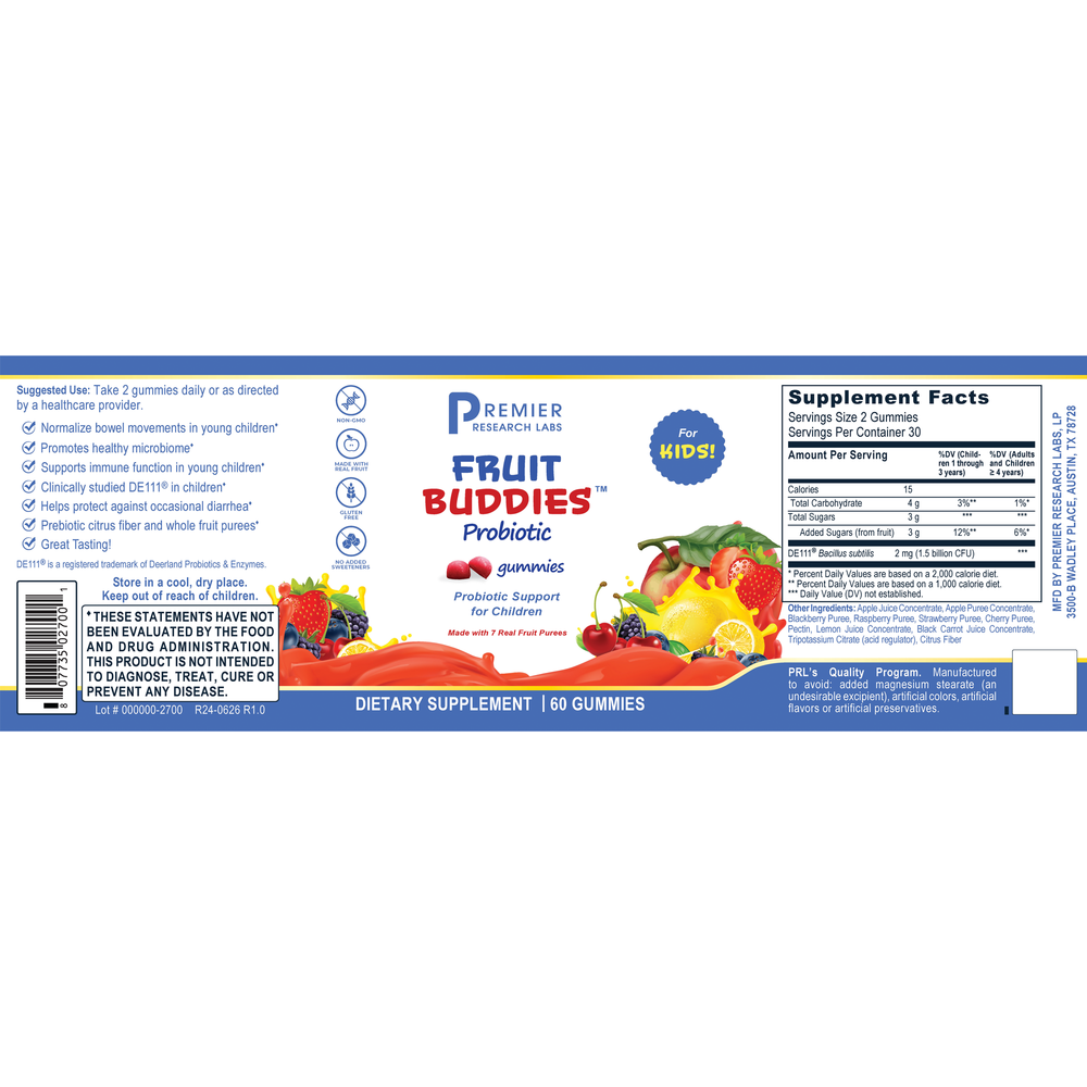 Premier Fruit Buddies Probiotic
