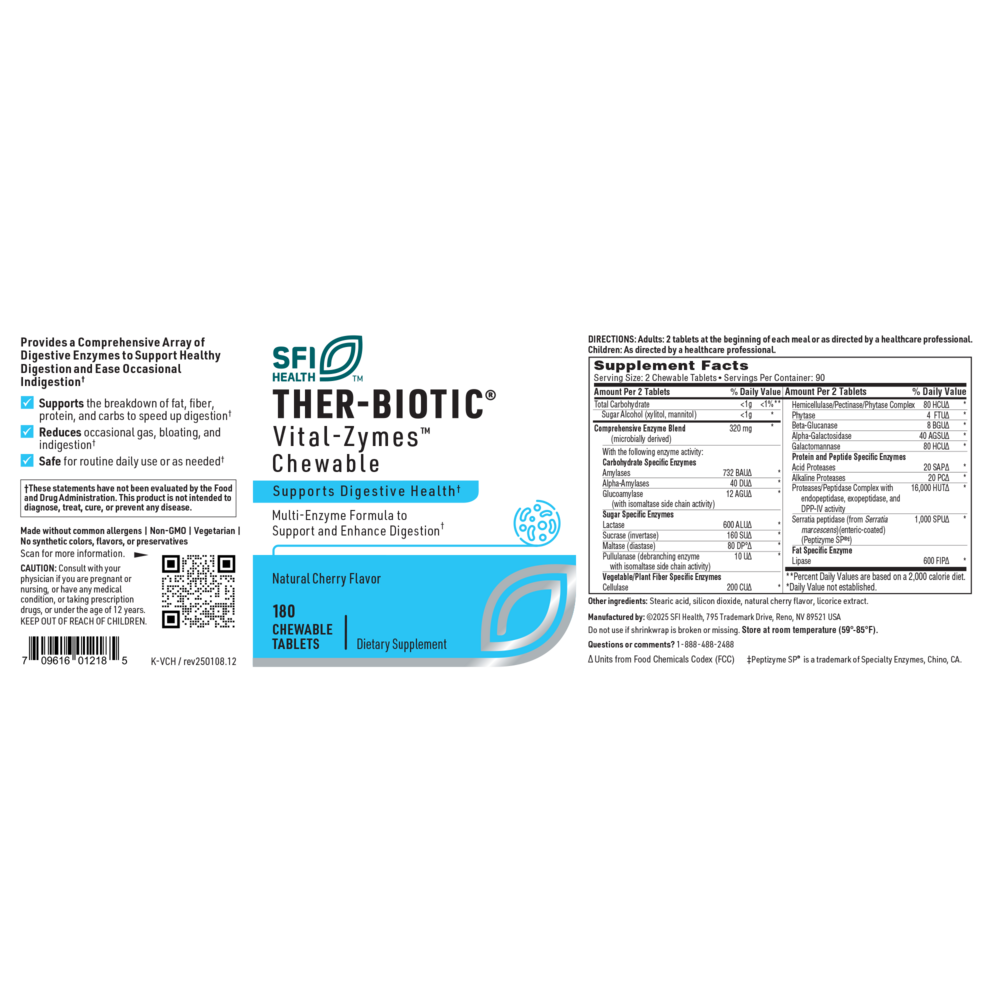 Ther-Biotic® Vital-Zymes Chewable