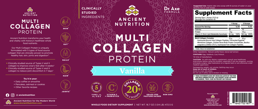 Multi Collagen Protein, Vanilla