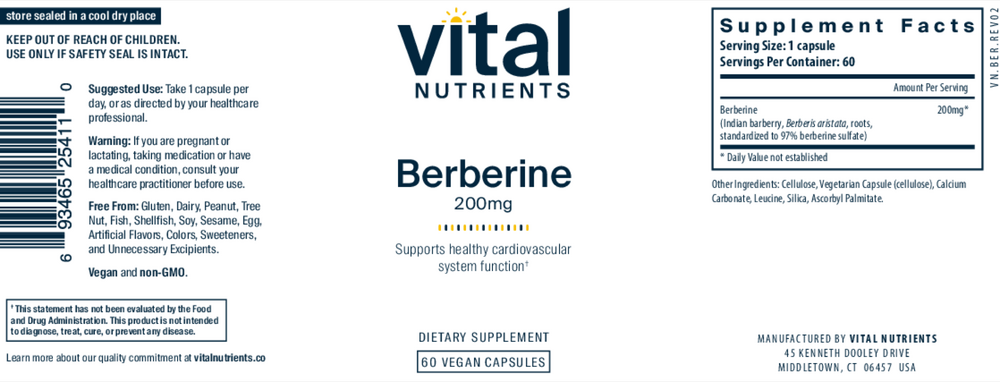 Berberine 200mg