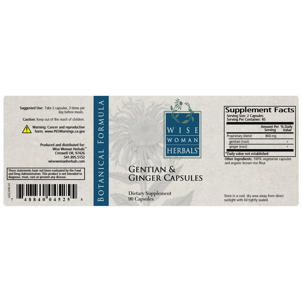 Gentian and Ginger Capsules