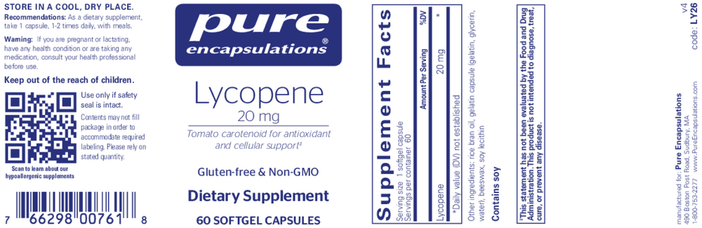 Lycopene 20mg