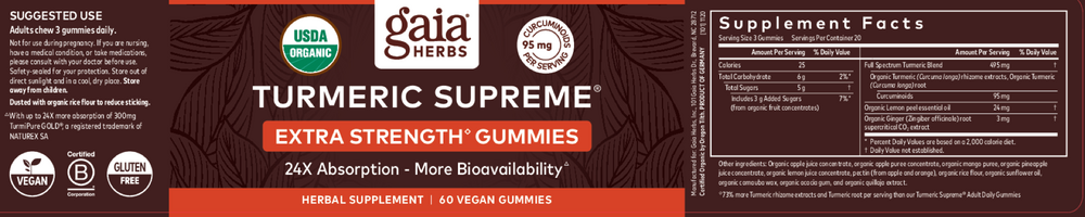 Turmeric Supreme Extra Strength Gummies