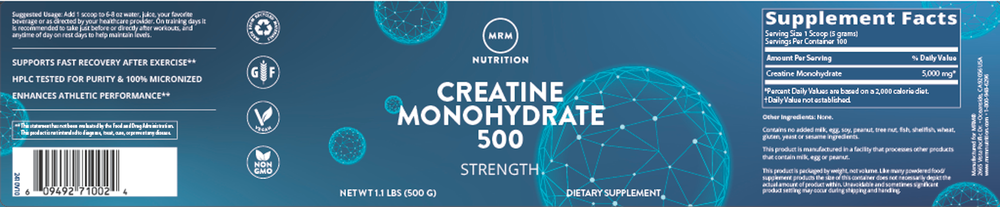 Creatine Monohydrate 500g