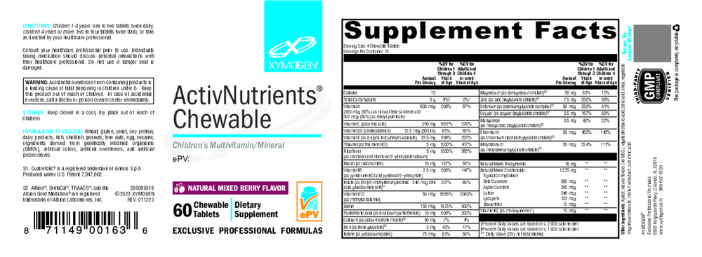 ActivNutrients Chewable - Mixed Berry