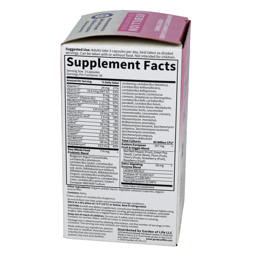 RAW Probiotics Women 50 and Wiser