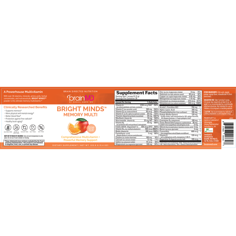 Bright Minds Memory Multi Orange Mango