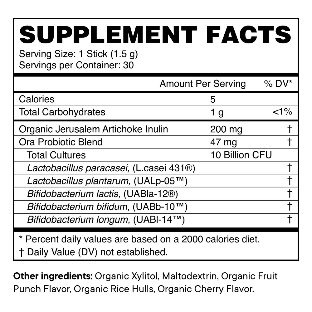 Trust Your Gut: Adult Probiotic Stick - Fruit Punch