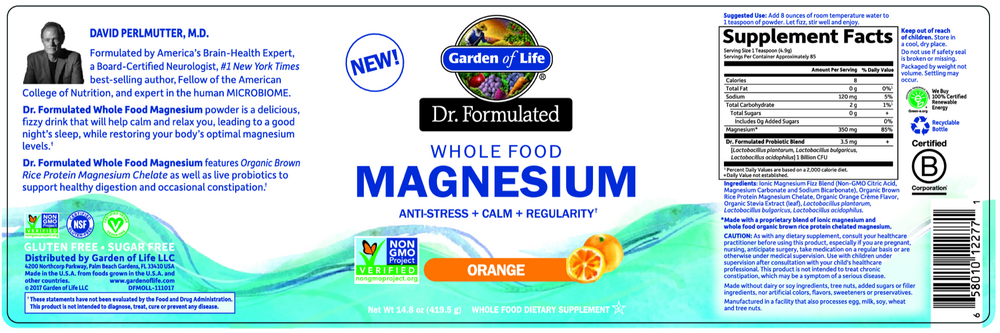 Dr. Formulated Magnesium Orange Powder
