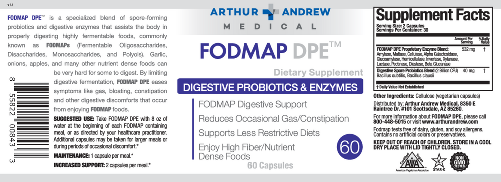 FODMAP DPE, Fermentable Food Intolerance Relief