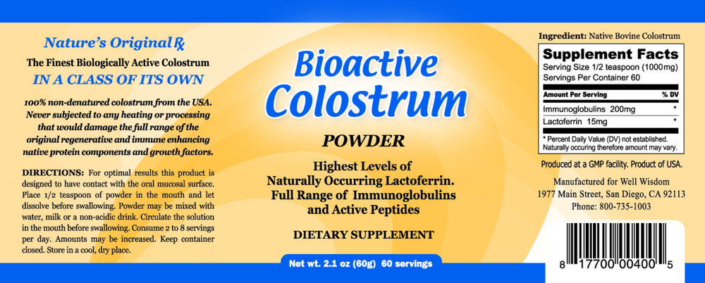 Bioactive Colostrum