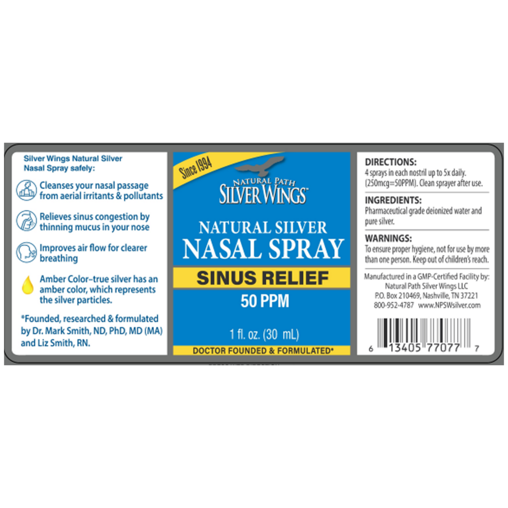 Colloidal Silver Sinus Relief 50 PPM