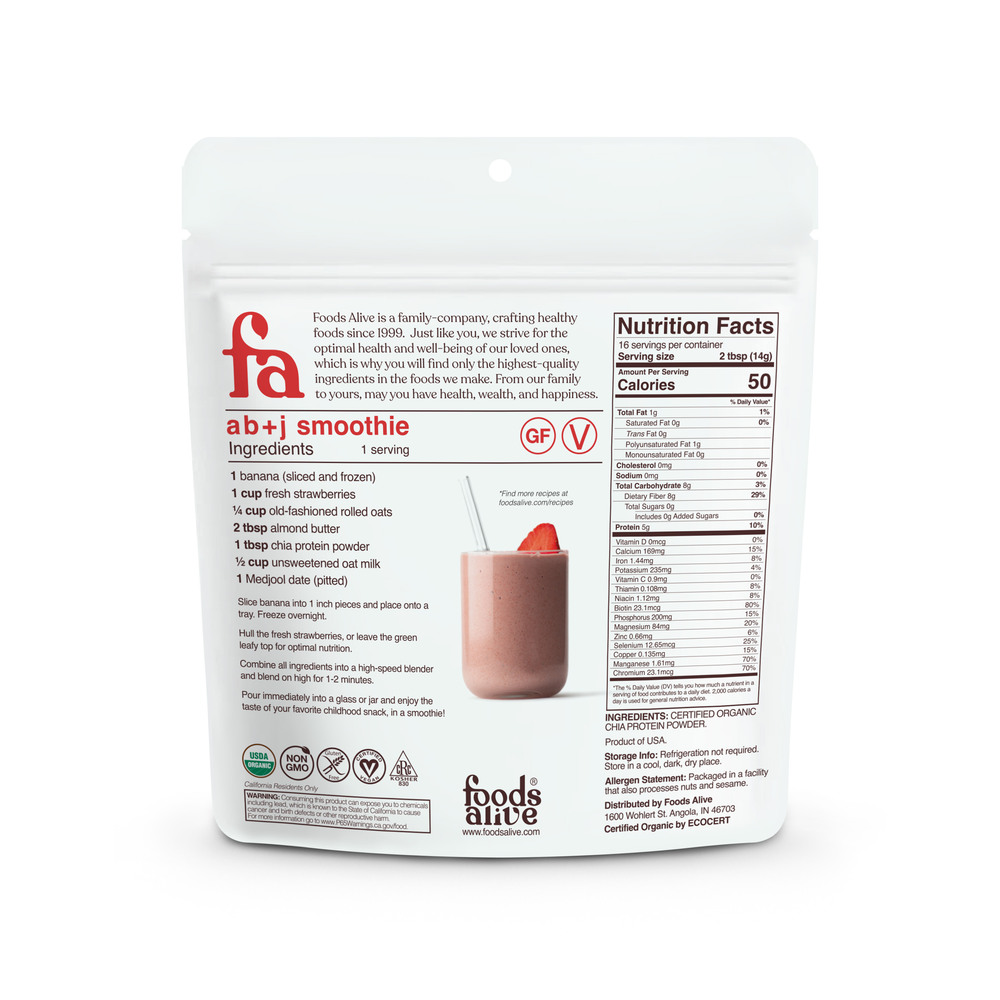 Chia Protein Powder Organic