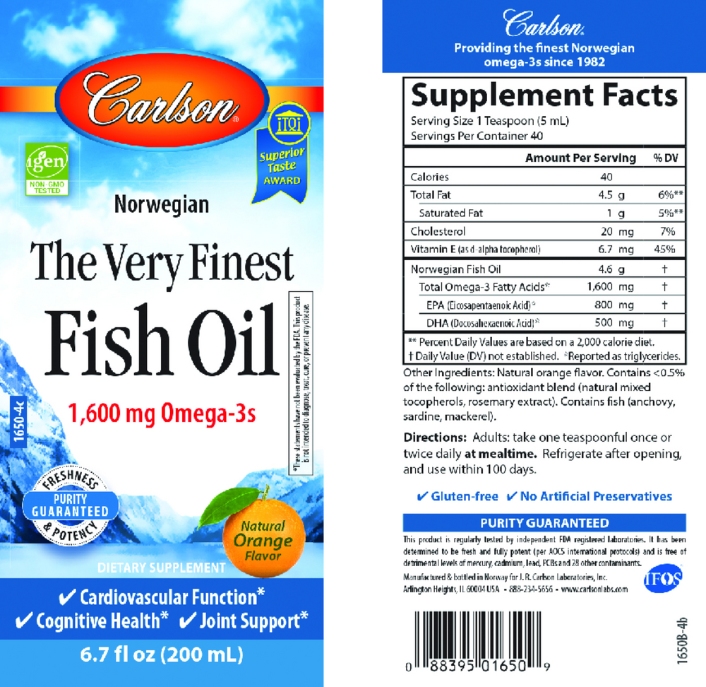 The Very Finest Fish Oil™ Liquid - Orange