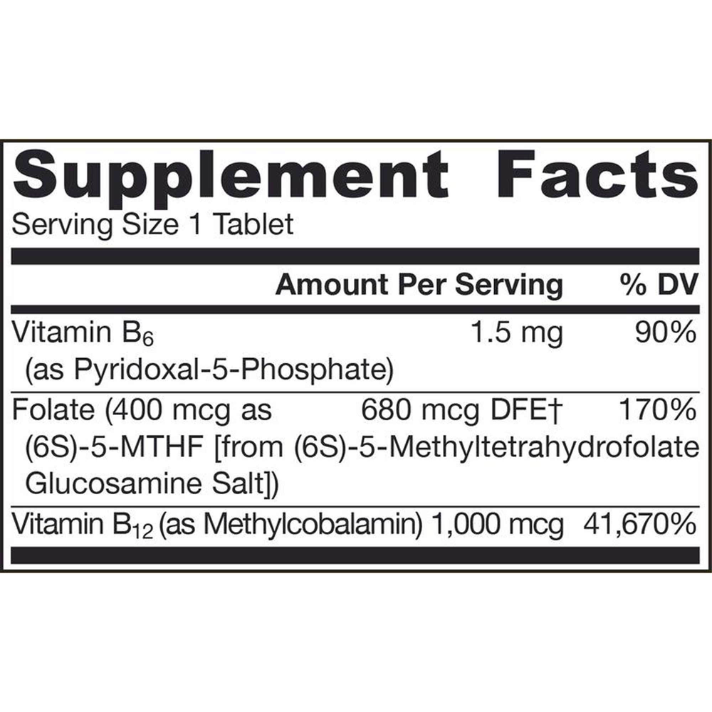 Methyl B-12 & Methyl Folate Lemon