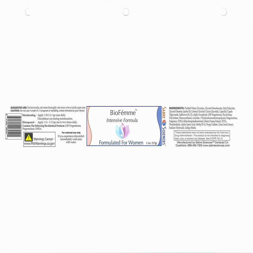 BioFemme/Menopause Creme