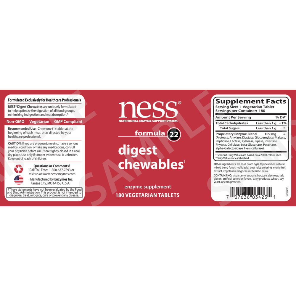 Digest Chewables Formula 22