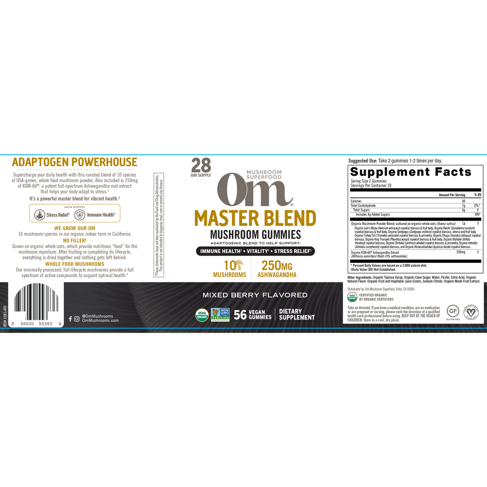Master Blend Mushroom Gummies