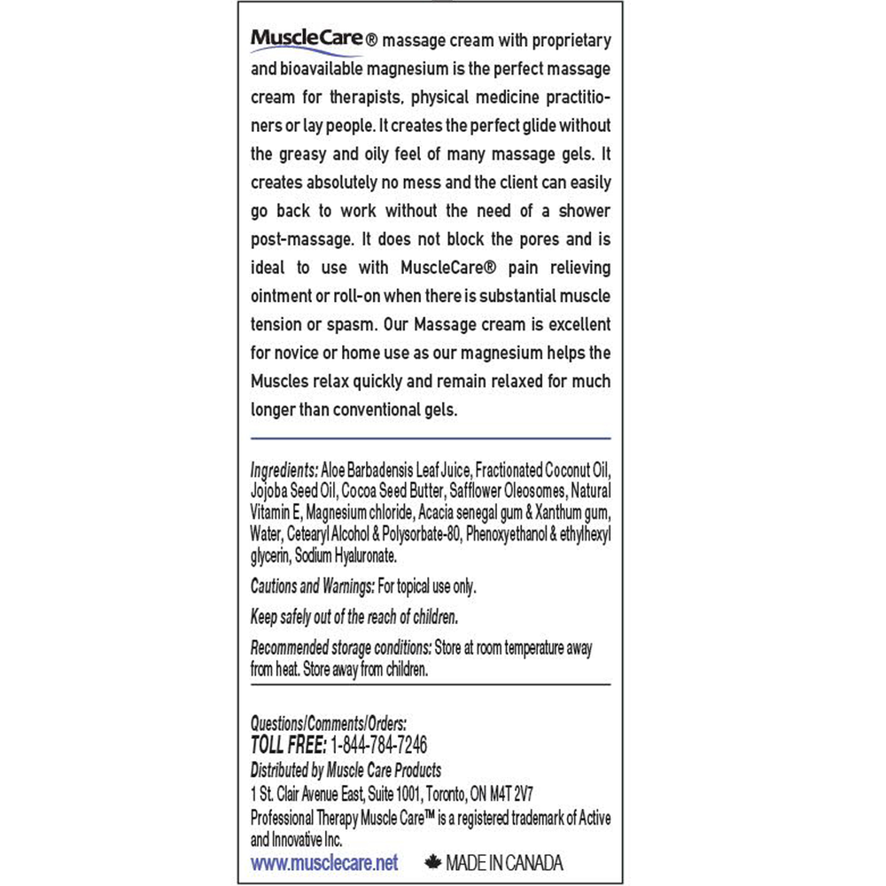 MuscleCare Massage Lotion