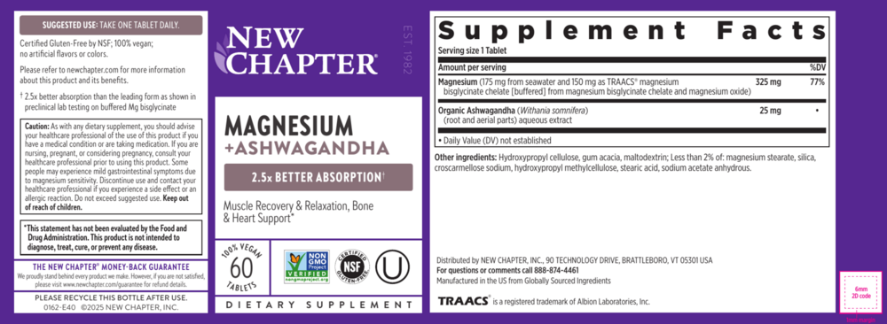 Magnesium + Ashwagandha Tablets