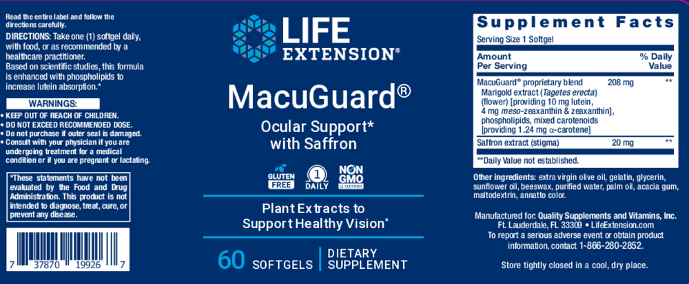 Macuguard® Ocular Support with Saffron