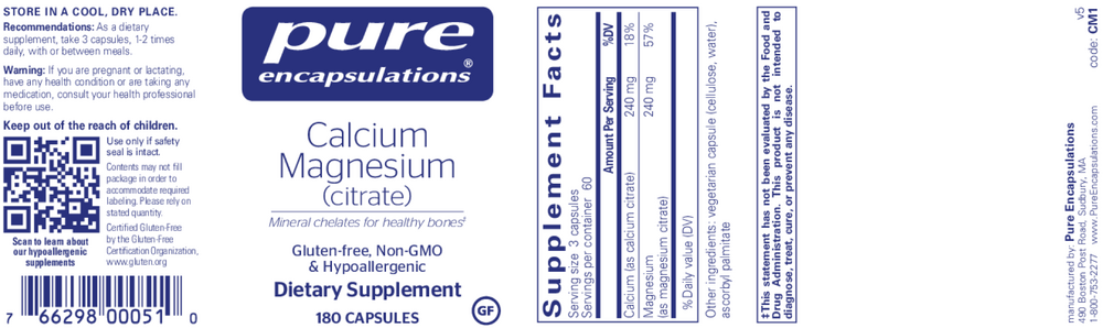 Calcium Magnesium (Citrate)