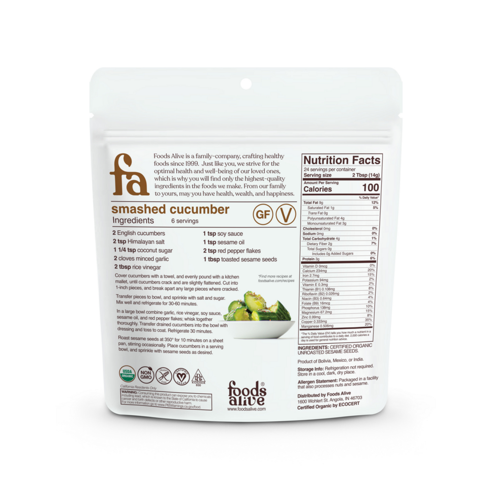 Organic Natural Sesame Seeds