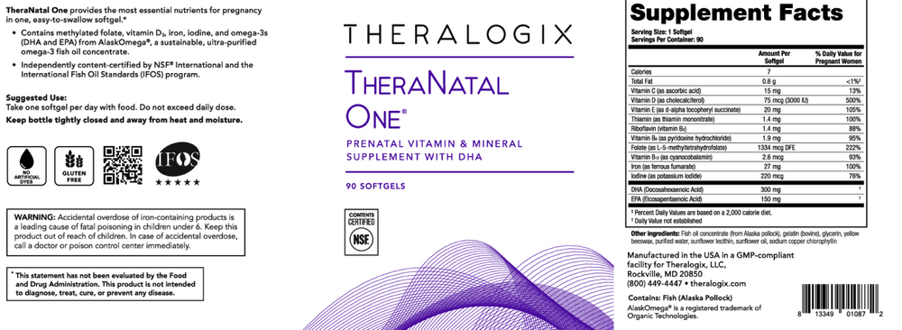 TheraNatal One® Prenatal Vitamins (90 day supply)