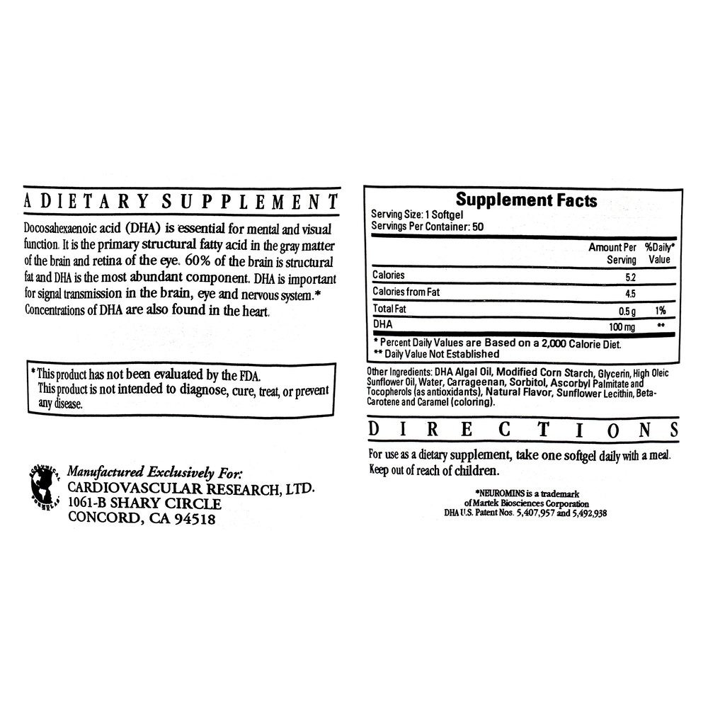 Neuromins 100mg (DHA)