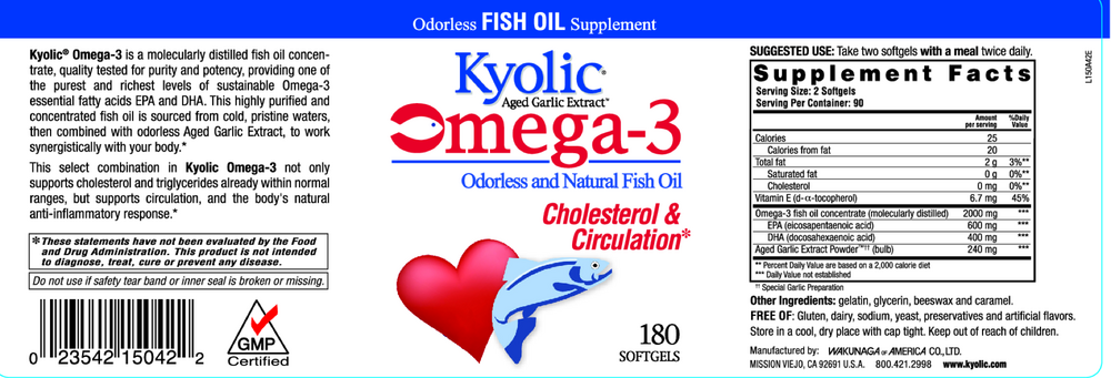 Kyolic Kyolic EPA & DHA Formula Economy Size