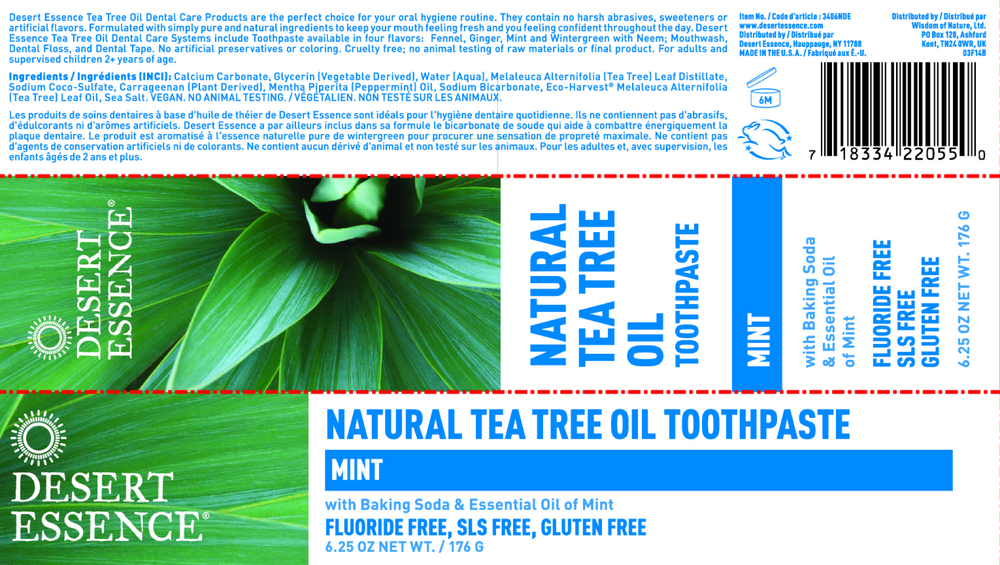 Tea Tree Oil Toothpaste Mint