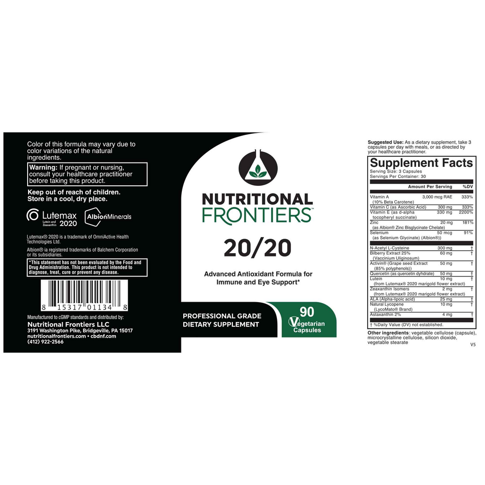 20/20 Eye Formula Capsules (California Only)