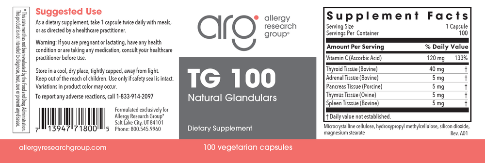 TG 100 Natural Glandulars