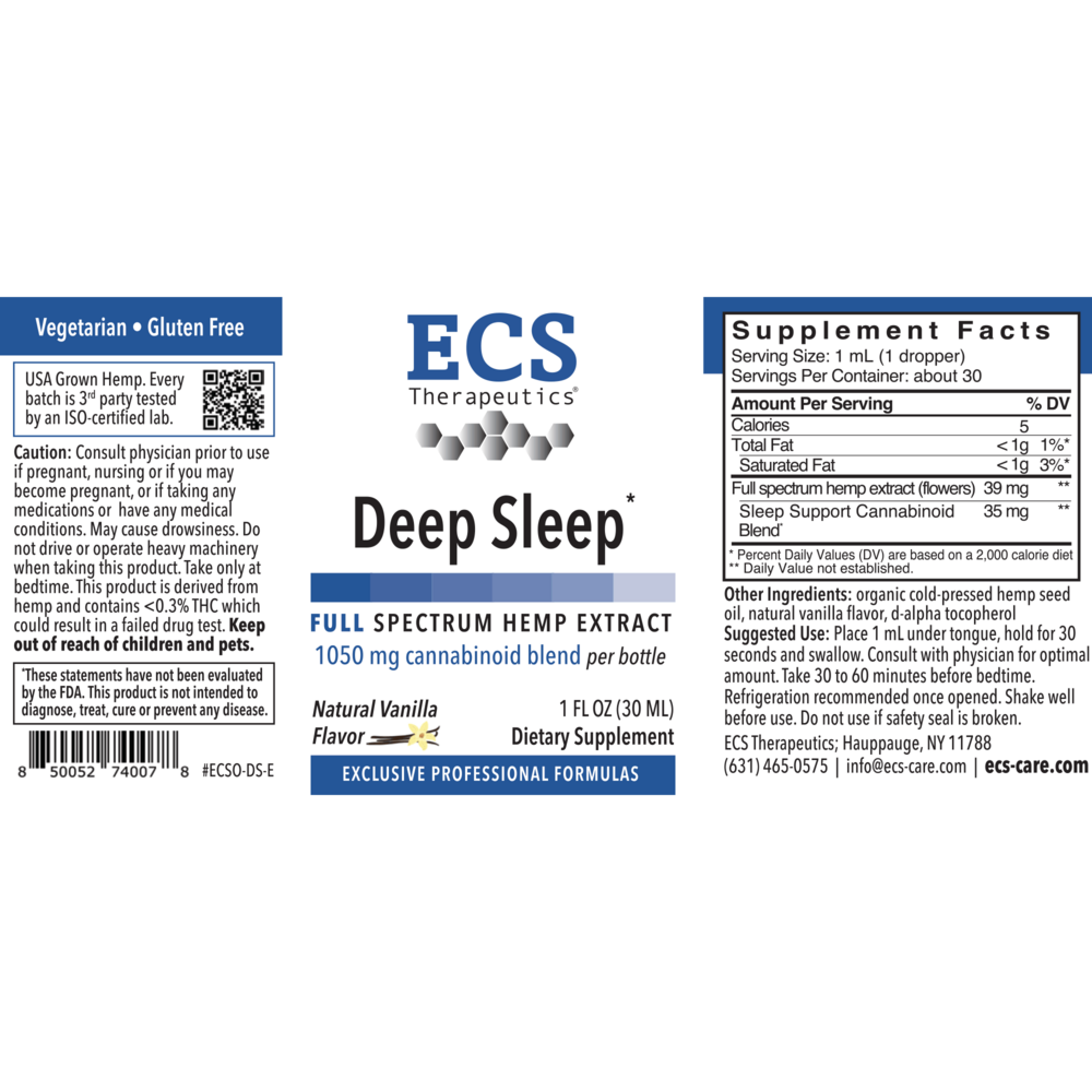 Deep Sleep Full Spectrum Hemp Liquid