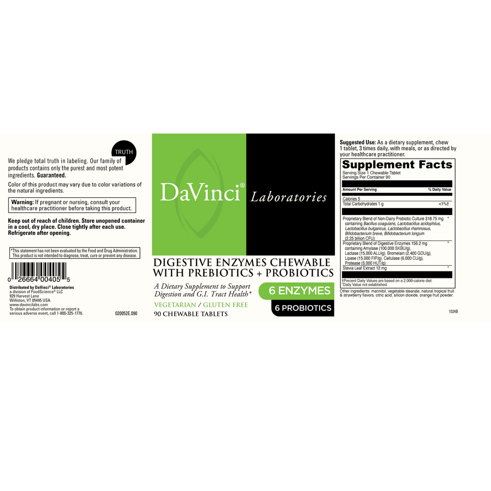 Mega Probiotic-ND with Digestive Enzyme Chewable
