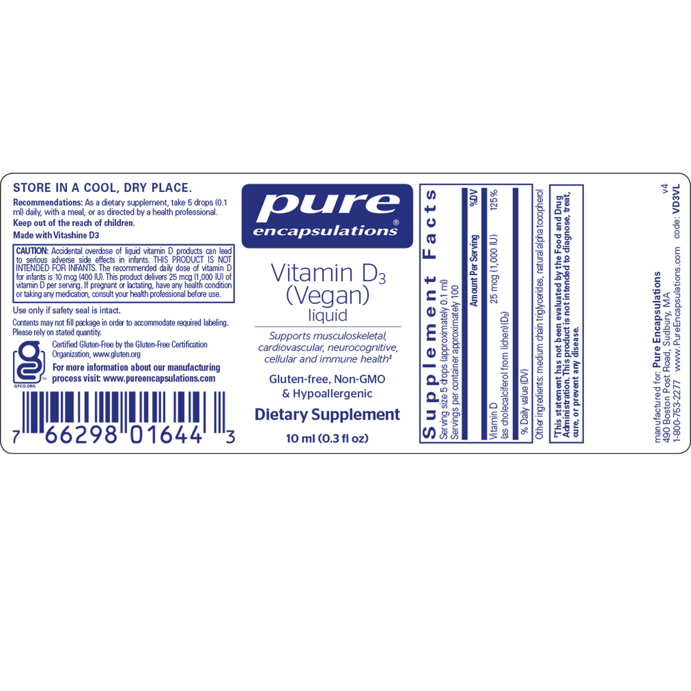 Vitamin D3 (Vegan) Liquid