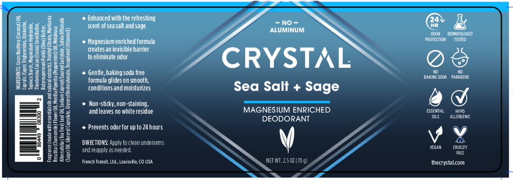 Magnesium Enriched Sea Salt & Sage Deodo