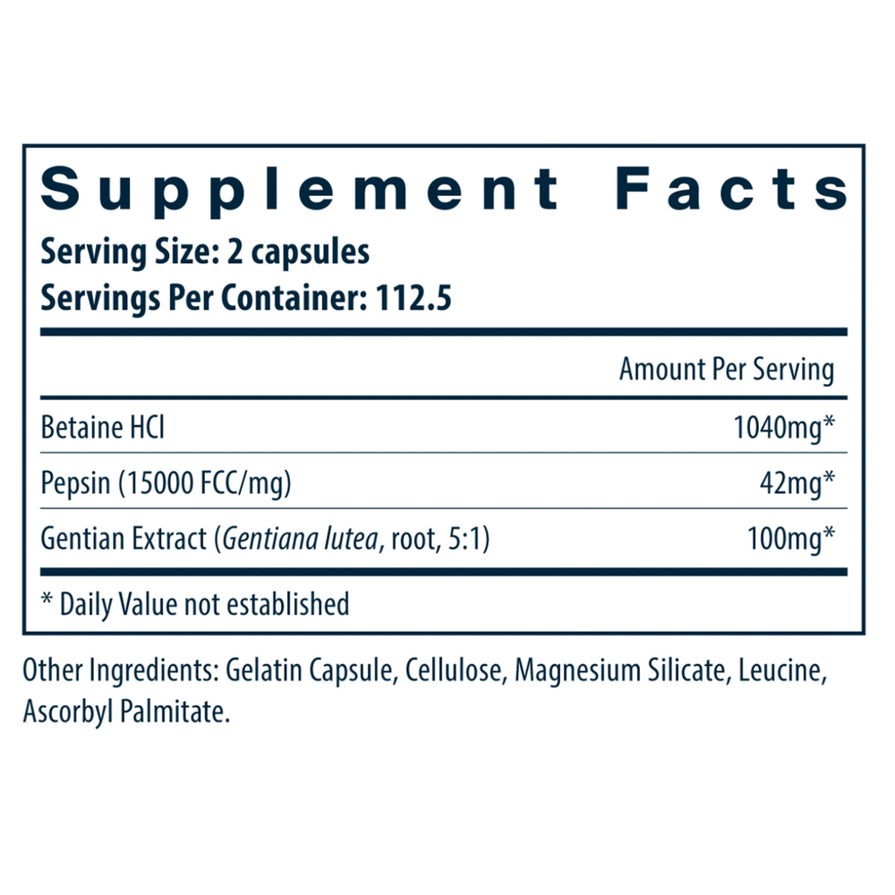 Betaine HCl Pepsin