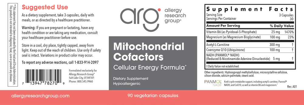 Mitochondrial Cofactors Cellular Energy Formula*