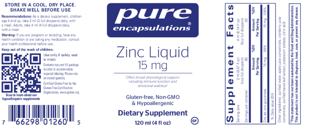 Zinc Liquid 15mg