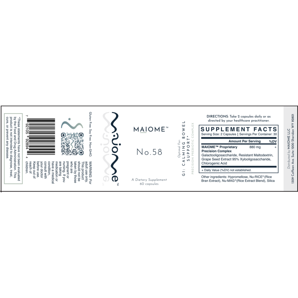No. 58- GI Calming Bowel Support
