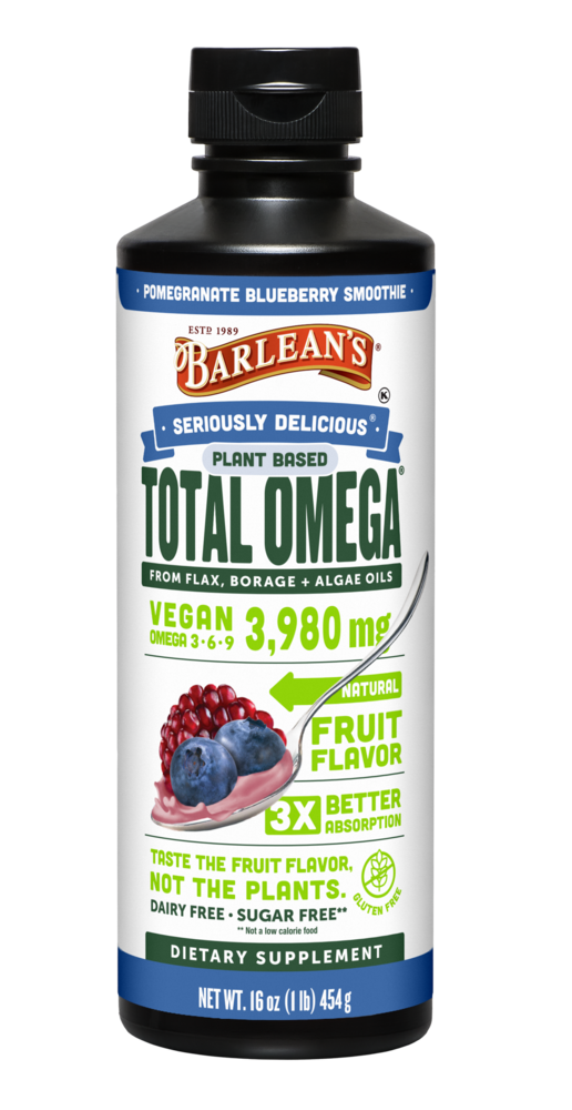 Seriously Delicious Pomegranate Blueberry Smoothie Total Omega Vegan