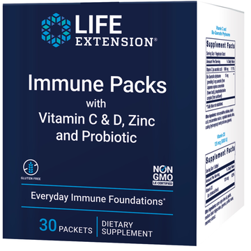 Immune Packs with Vitamin C & D, Zinc and Probiotic