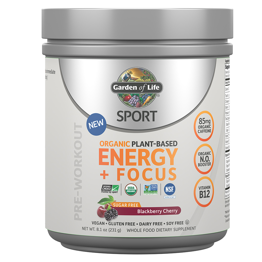 SPORT Organic Energy + Focus SF Blackberry Cherry