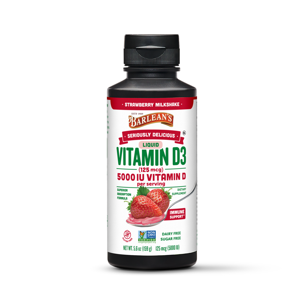 Seriously Delicious Vitamin D3 Strawberry Milkshake