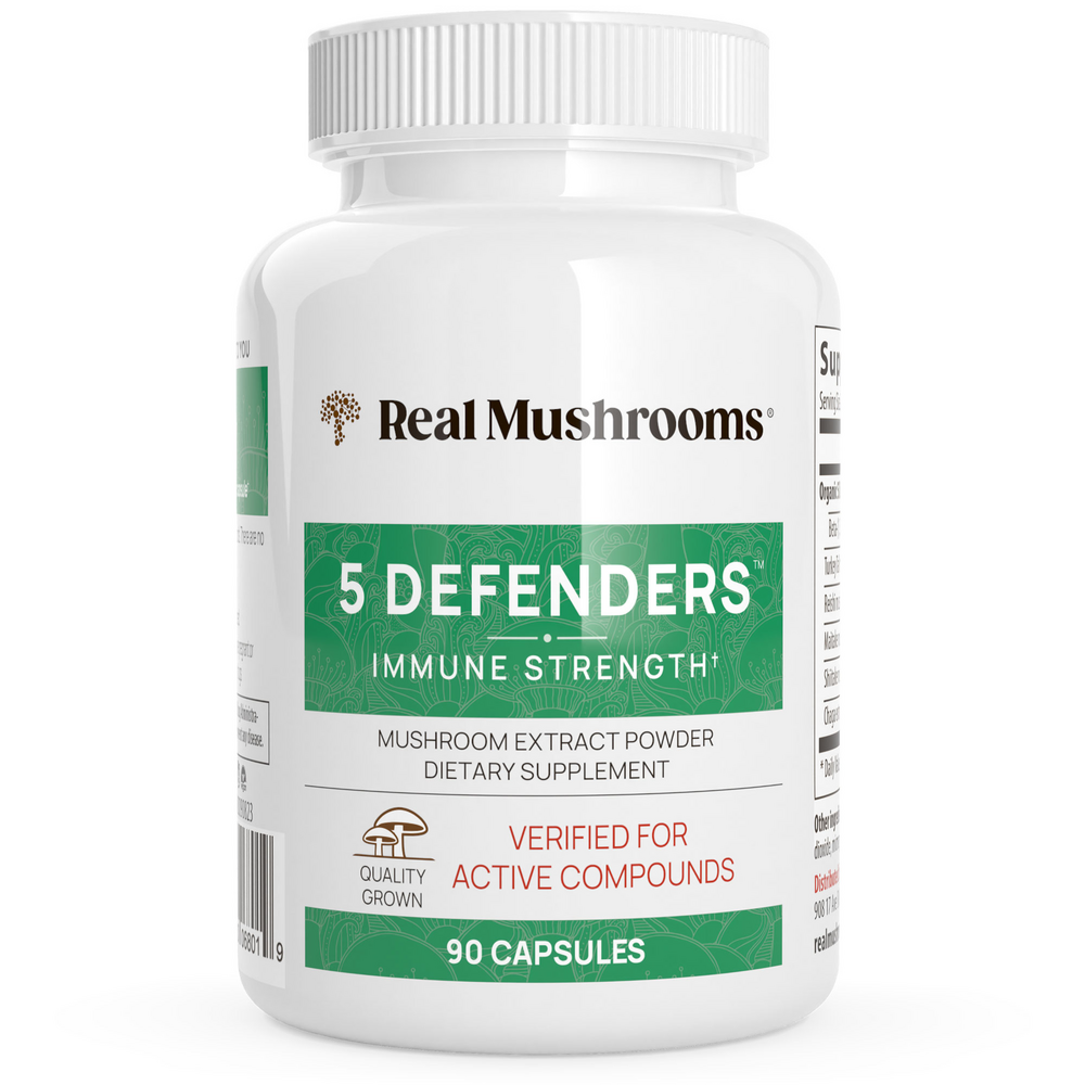 5 Defenders™ Mushroom Extract Blend Powder Capsules