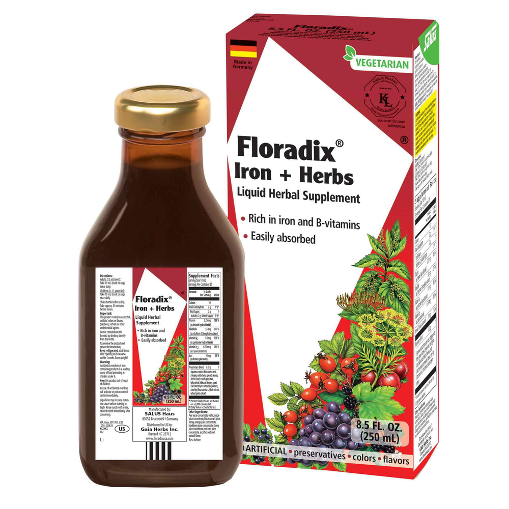 Floradix® Iron + Herbs Liquid Iron and Vitamin